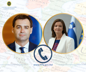 Nicu Popescu a avut o convorbire telefonică cu Tanja Fajon, ministra afacerilor externe a Sloveniei